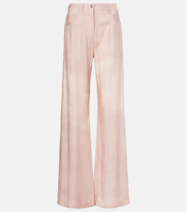 Acne Studios Printed twill wide-leg pants