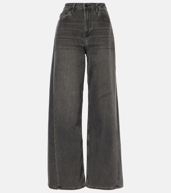 AG Jeans Mid-rise wide-leg jeans