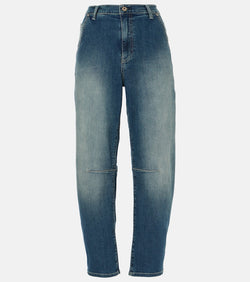 AG Jeans High-rise barrel-leg jeans