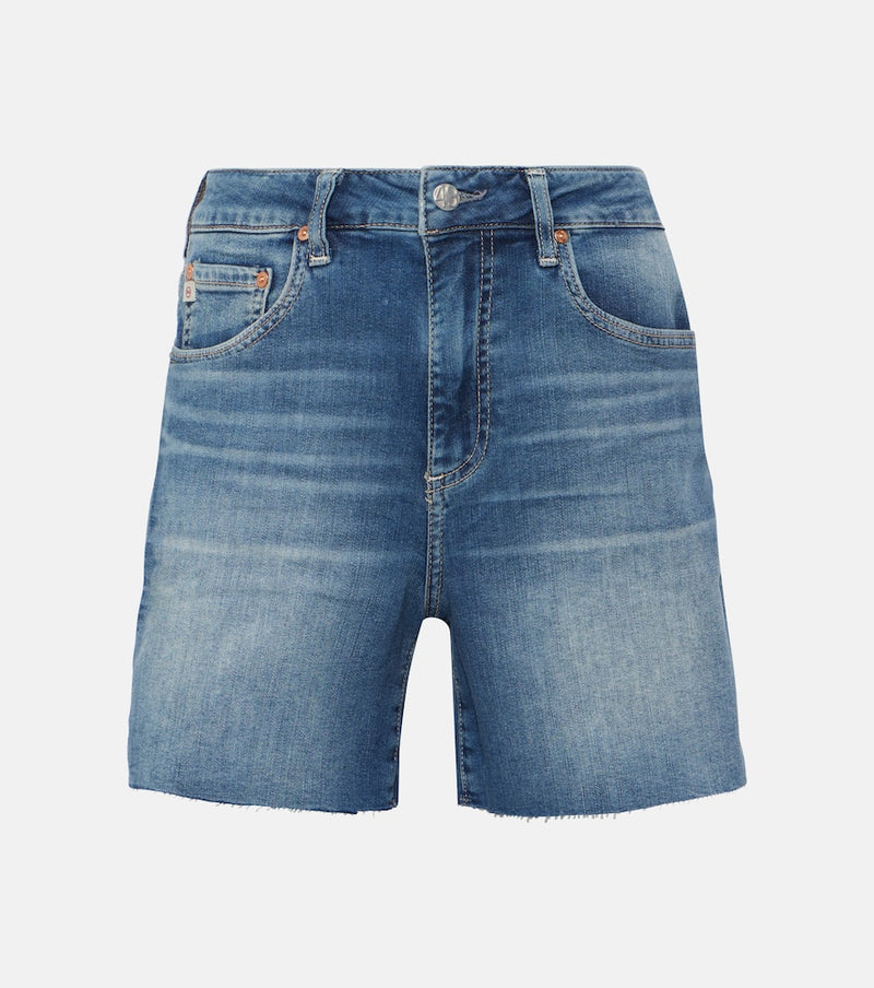 AG Jeans Ex-Boyfriend high-rise denim shorts