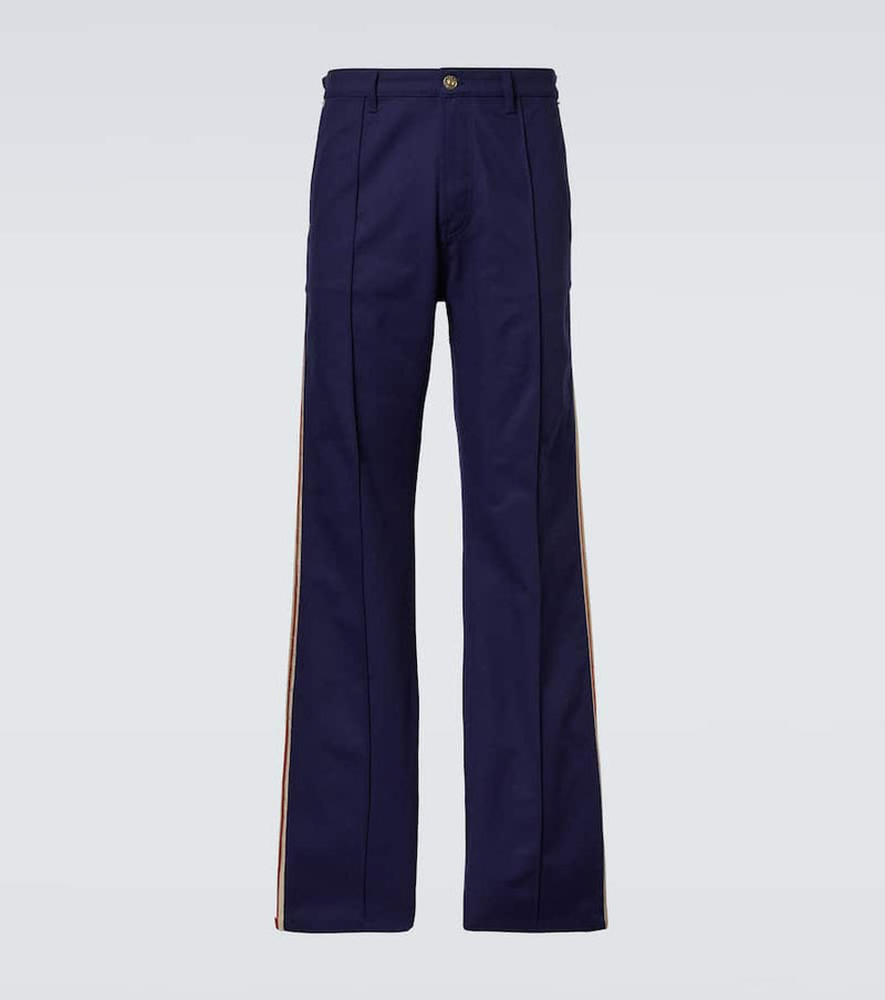 Wales Bonner Coda cotton drill straight pants