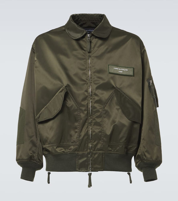 Comme des Garçons Homme Layered twill bomber jacket