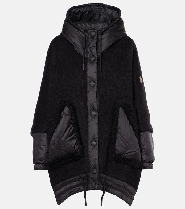 Moncler Grenoble Mohair, alpaca and wool-blend cape