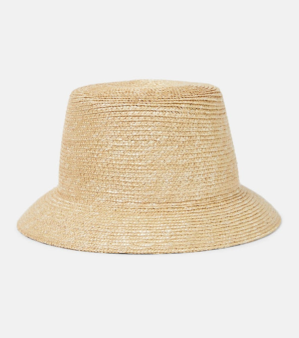 Saint Laurent Maglina straw bucket hat