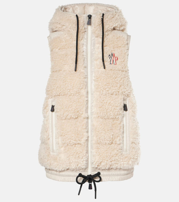 Moncler Grenoble Faux shearling down vest