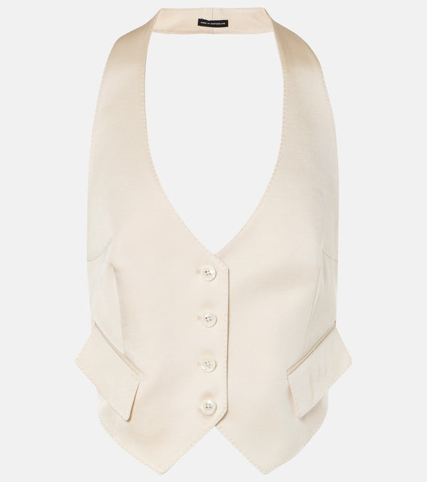 Tom Ford Silk and wool twill vest