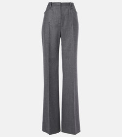 Tom Ford High-rise wool twill bootcut pants