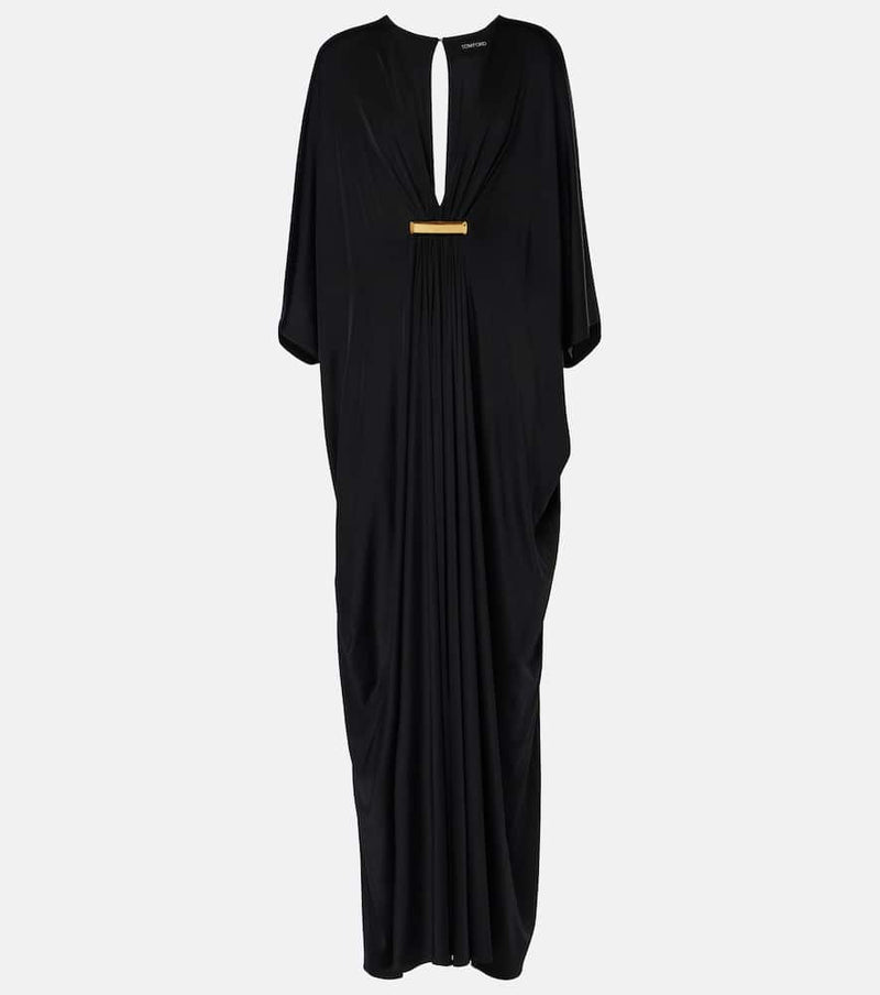 Tom Ford Gathered satin jersey kaftan