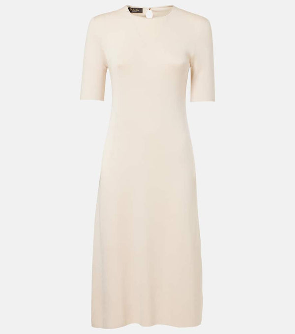 Loro Piana Lyskamm silk midi dress