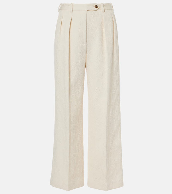 Loro Piana Bart quilted cotton-blend wide-leg pants