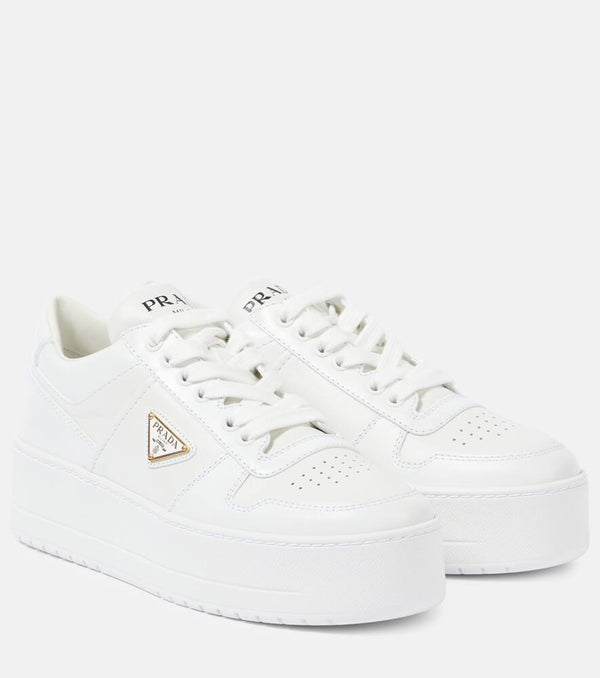 Prada Downtown Bold leather platform sneakers