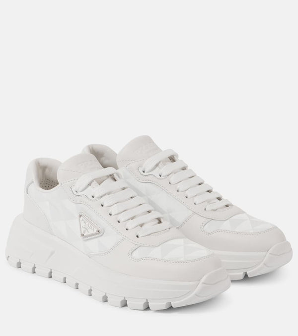 Prada Prax One leather-trimmed sneakers