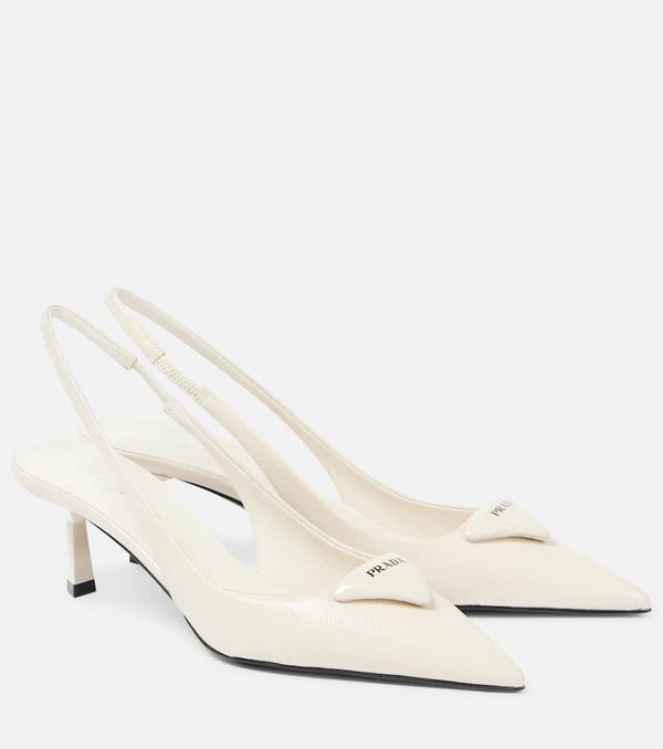 Prada Patent leather slingback pumps