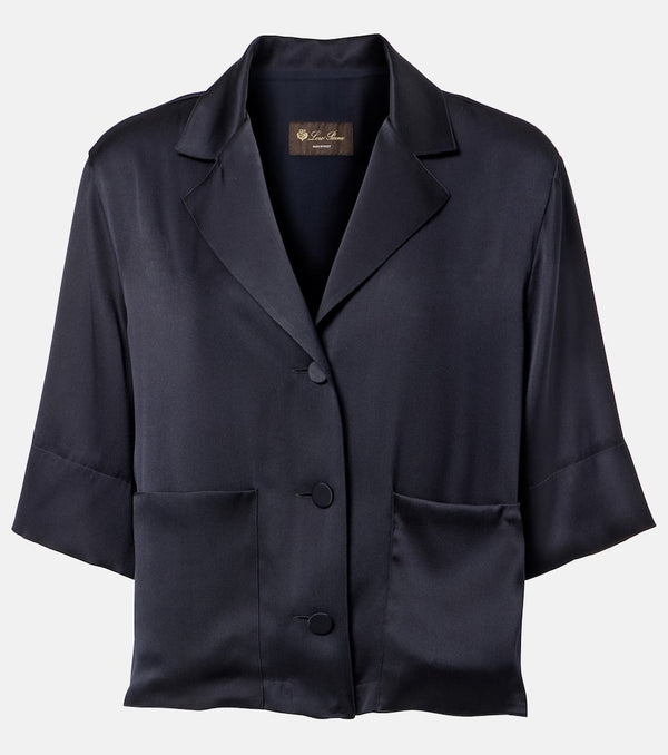 Loro Piana Jaime silk satin shirt