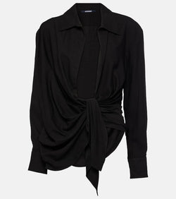 Jacquemus La Chemise Bahia tie-detail top