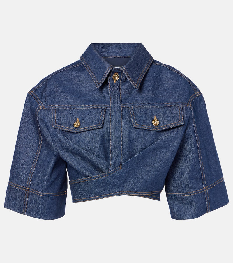 Jacquemus Le Haut De-Nîmes denim crop top