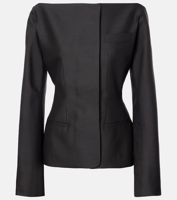 Jacquemus La Veste Spalla wool and silk jacket