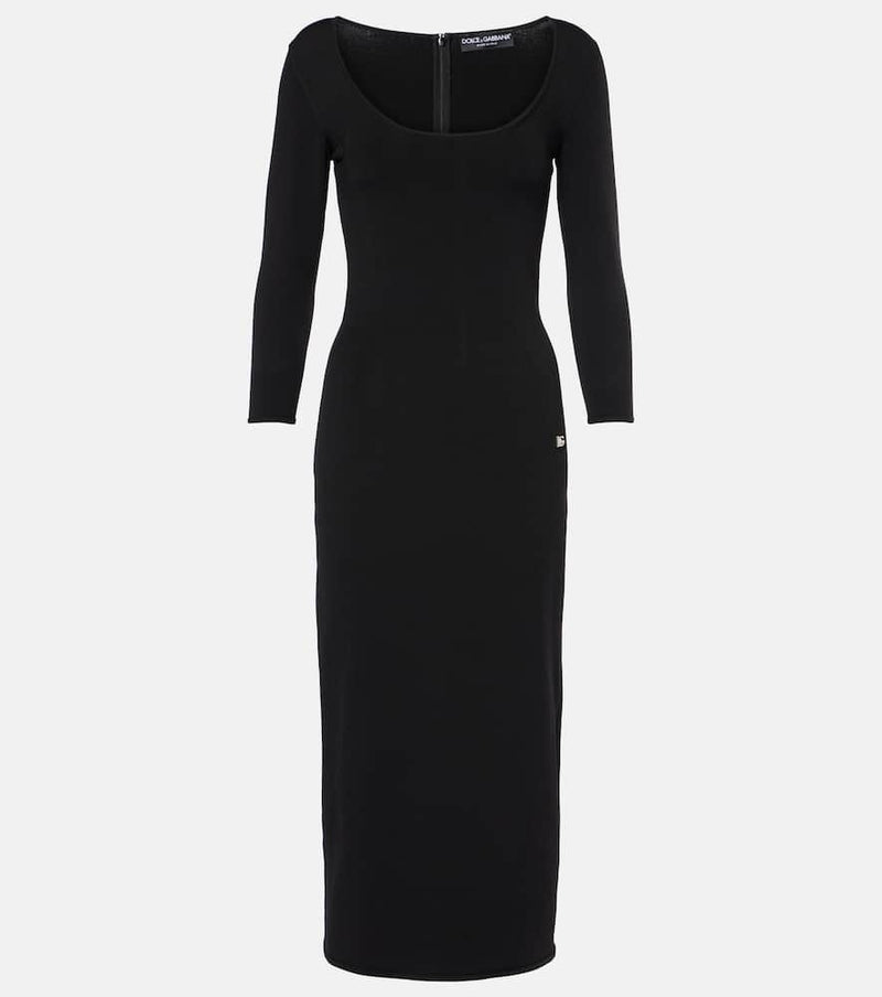 Dolce & Gabbana Logo knitted midi dress