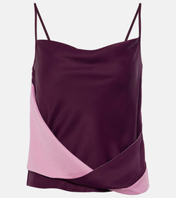 JW Anderson Draped satin tank top