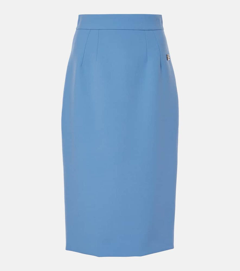 Dolce & Gabbana High-rise wool pencil skirt