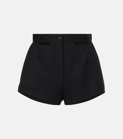 Dolce & Gabbana High-rise wool and silk shorts