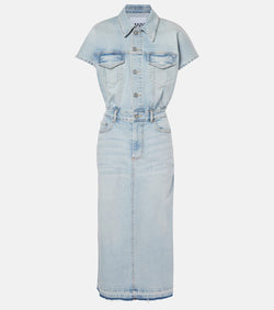 Ganni Denim midi dress