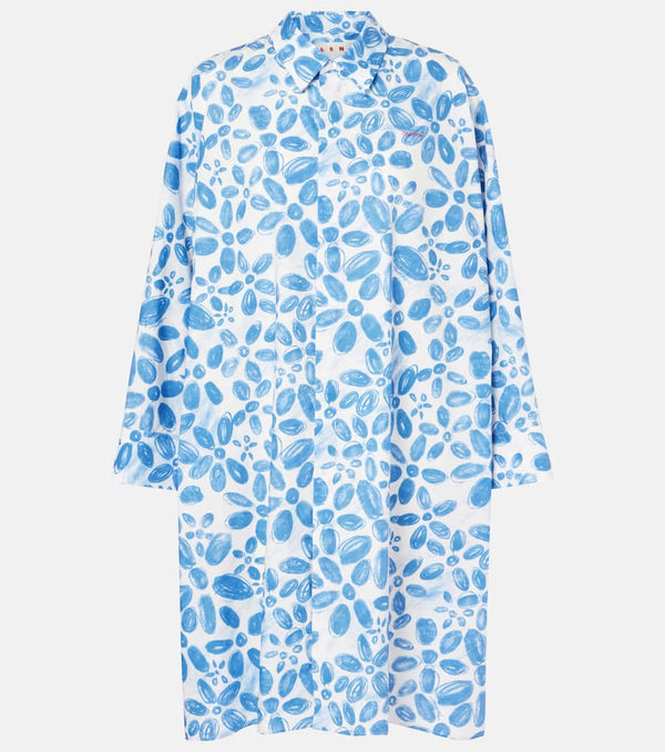 Marni Printed floral cotton dress