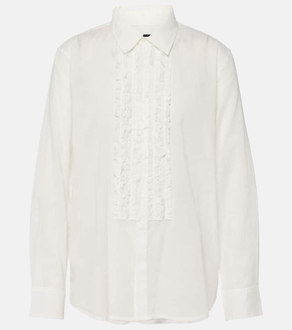 Nili Lotan Nathael Ruffle cotton shirt