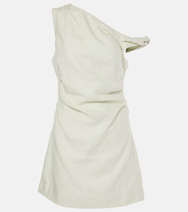 SIR Iris Twist linen minidress