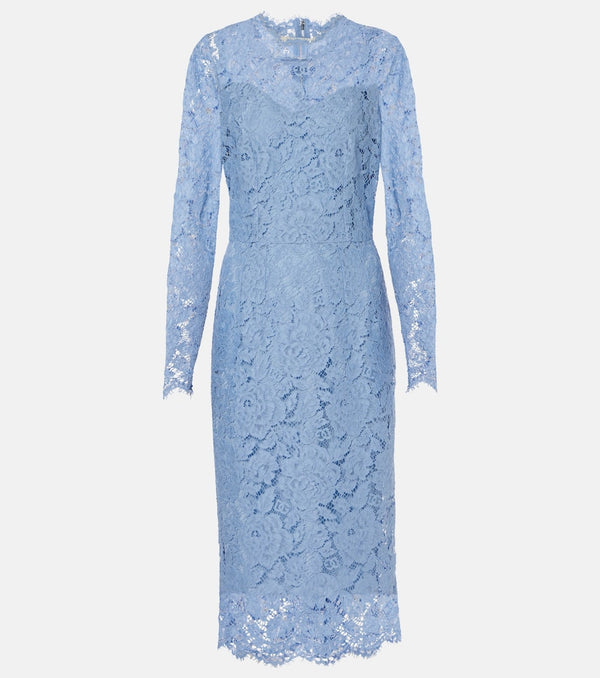 Dolce & Gabbana Floral lace midi dress