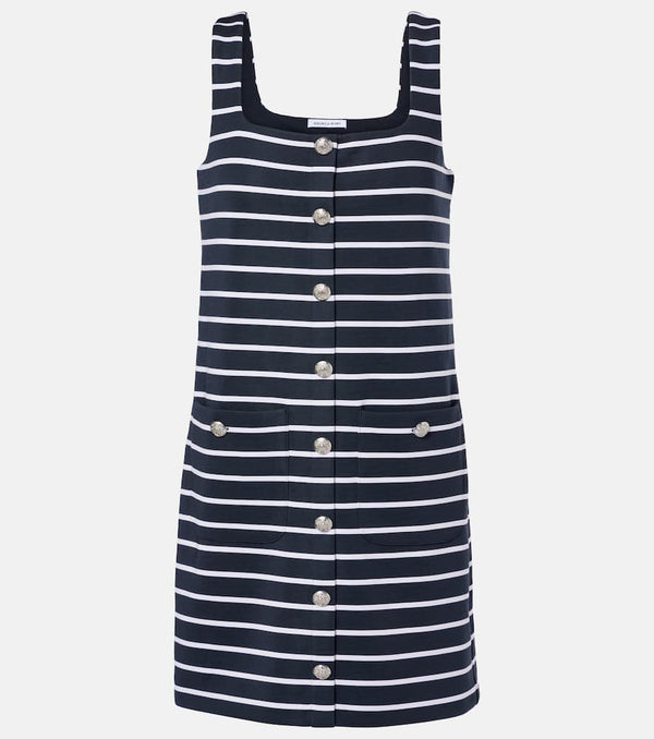 Veronica Beard Tibbie striped knitted minidress