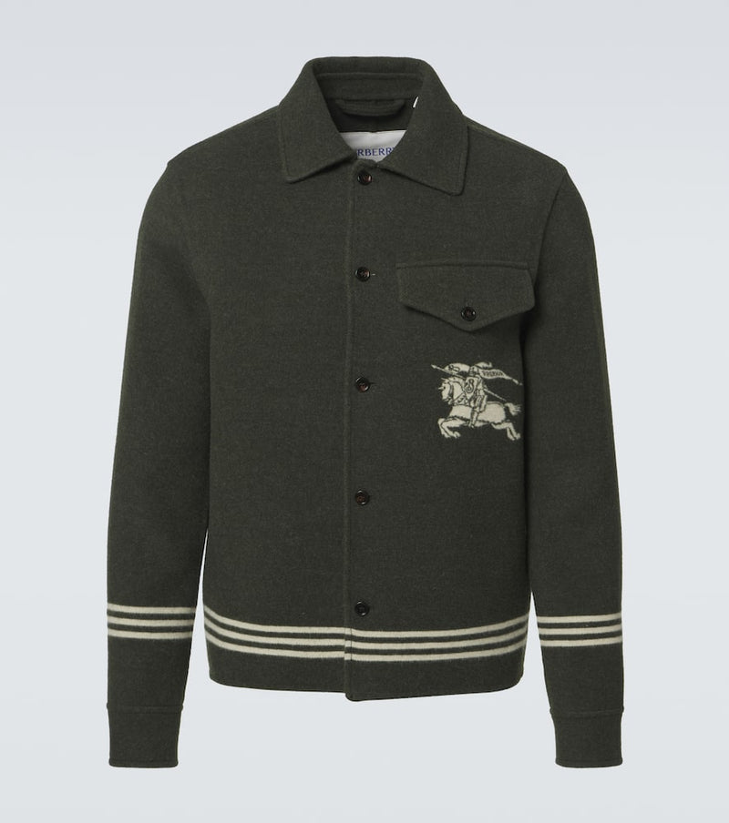 Burberry EKD virgin wool overshirt