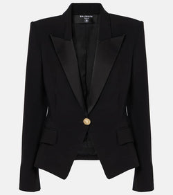 Balmain Single-breasted crêpe blazer