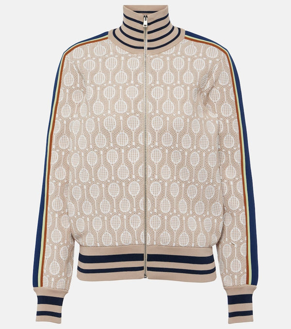 Tory Sport Jacquard track jacket