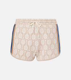 Tory Sport Low-rise jacquard shorts