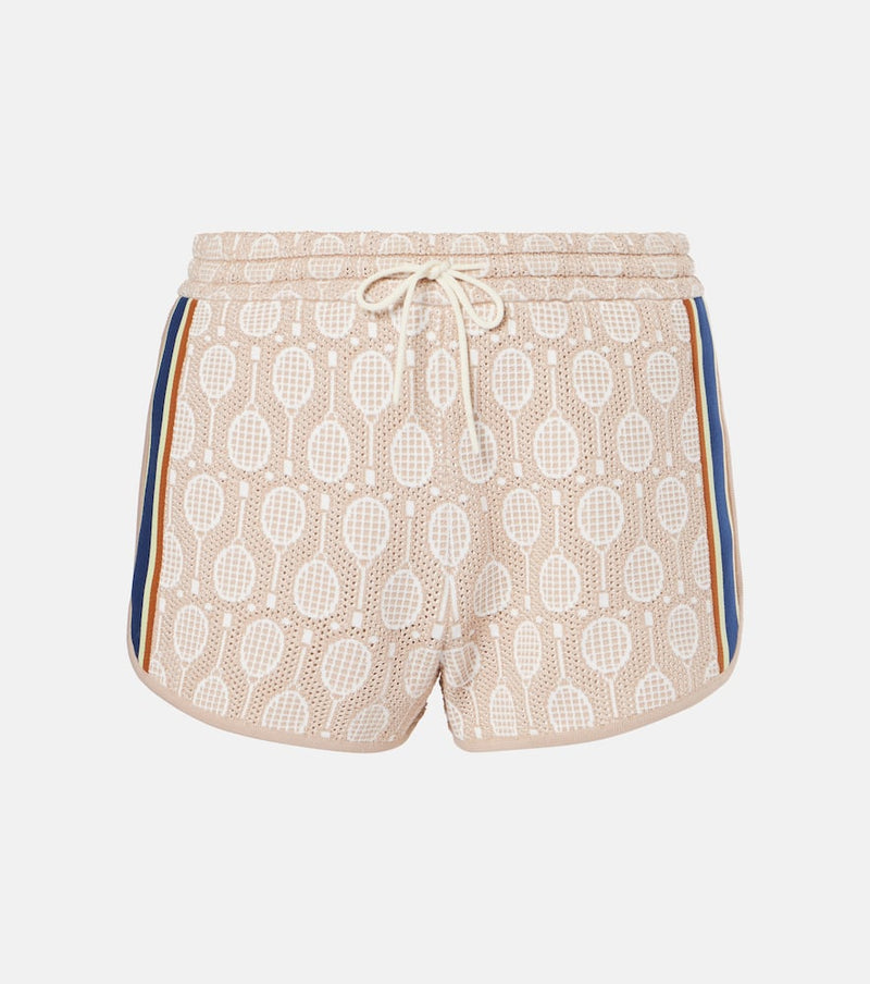 Tory Sport Low-rise jacquard shorts