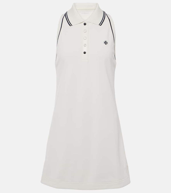 Tory Sport Cotton piqué minidress