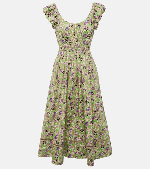 Tory Burch Floral cotton midi dress