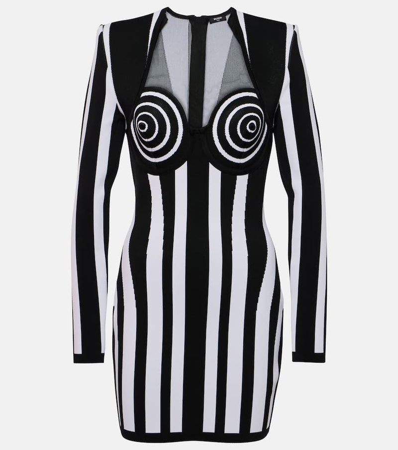 Balmain Striped minidress