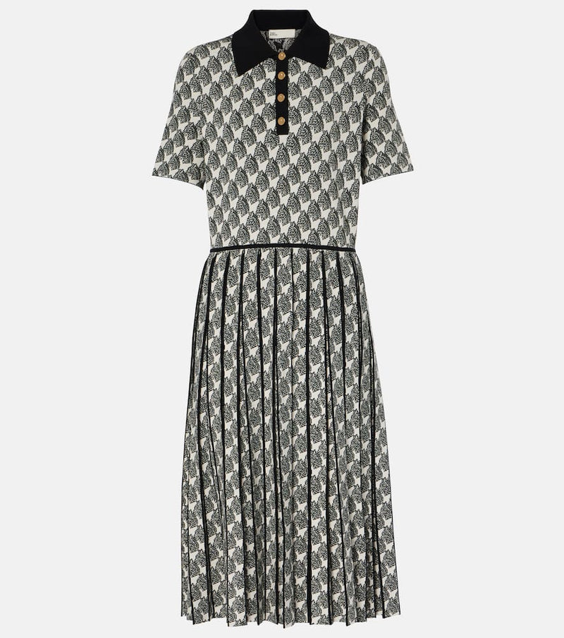 Tory Burch Nalfred jacquard polo dress