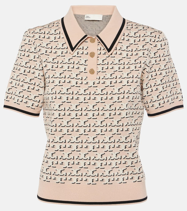 Tory Burch Logo jacquard polo shirt