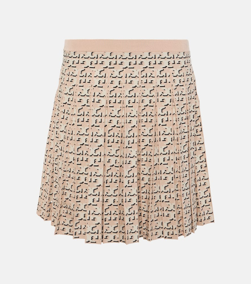 Tory Burch Monogram pleated miniskirt