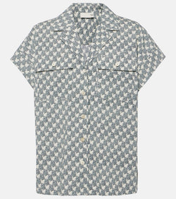 Tory Burch Printed cotton poplin shirt