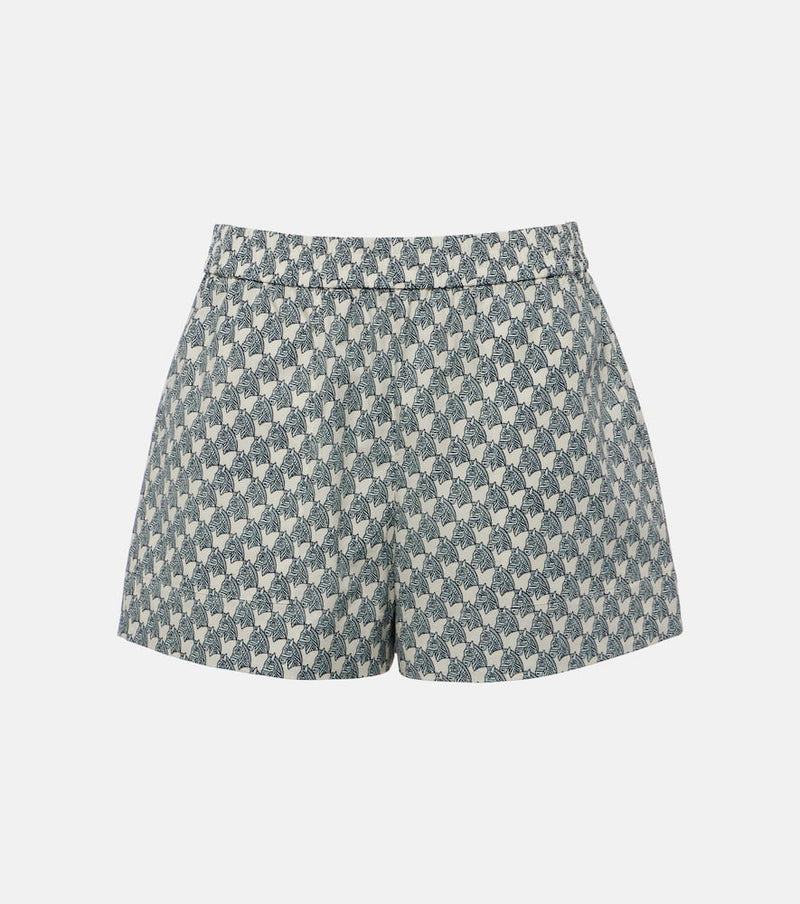 Tory Burch Cotton-blend poplin shorts