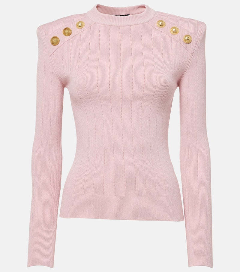 Balmain Embellished knit sweater