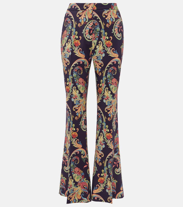 Etro Paisley high-rise flared pants