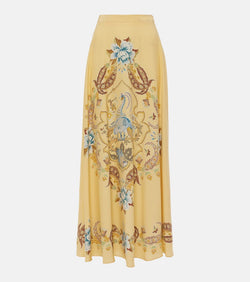 Etro Floral silk maxi skirt