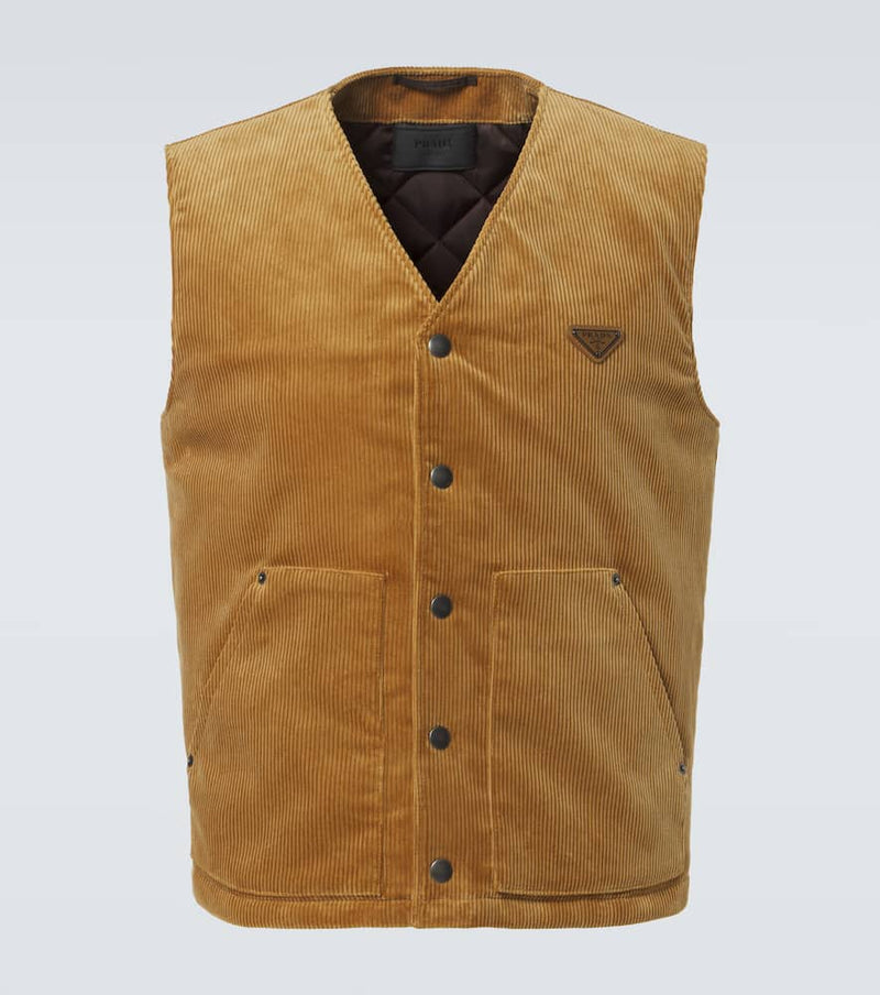 Prada Cotton corduroy vest