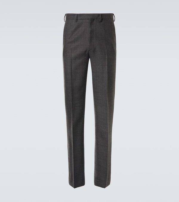 Prada Prince of Wales cropped virgin wool pants