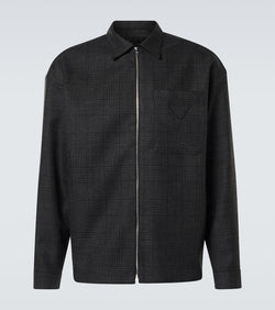 Prada Prince of Wales virgin wool blouson